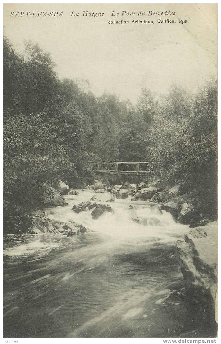 SART-LEZ-SPA : La Hoegne - Le Pont Du Belvédère - Jalhay