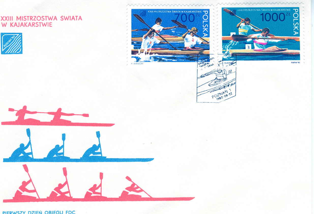AVIRON ET CANOE POLOGNE 1980 CHAMPIONNATS EUROPE DE CANOE KAYAK - Rowing