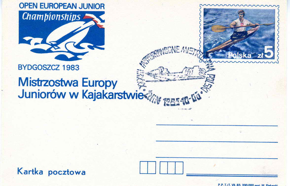 AVIRON ET CANOE  ENTIER POSTAL POLGNE 1983 CHAMPIONNATS EUROPE JUNIOR - Rowing