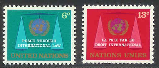 UNO New York 1969 MNH Stamp(s) Peace 214-215 #3868 - Andere & Zonder Classificatie