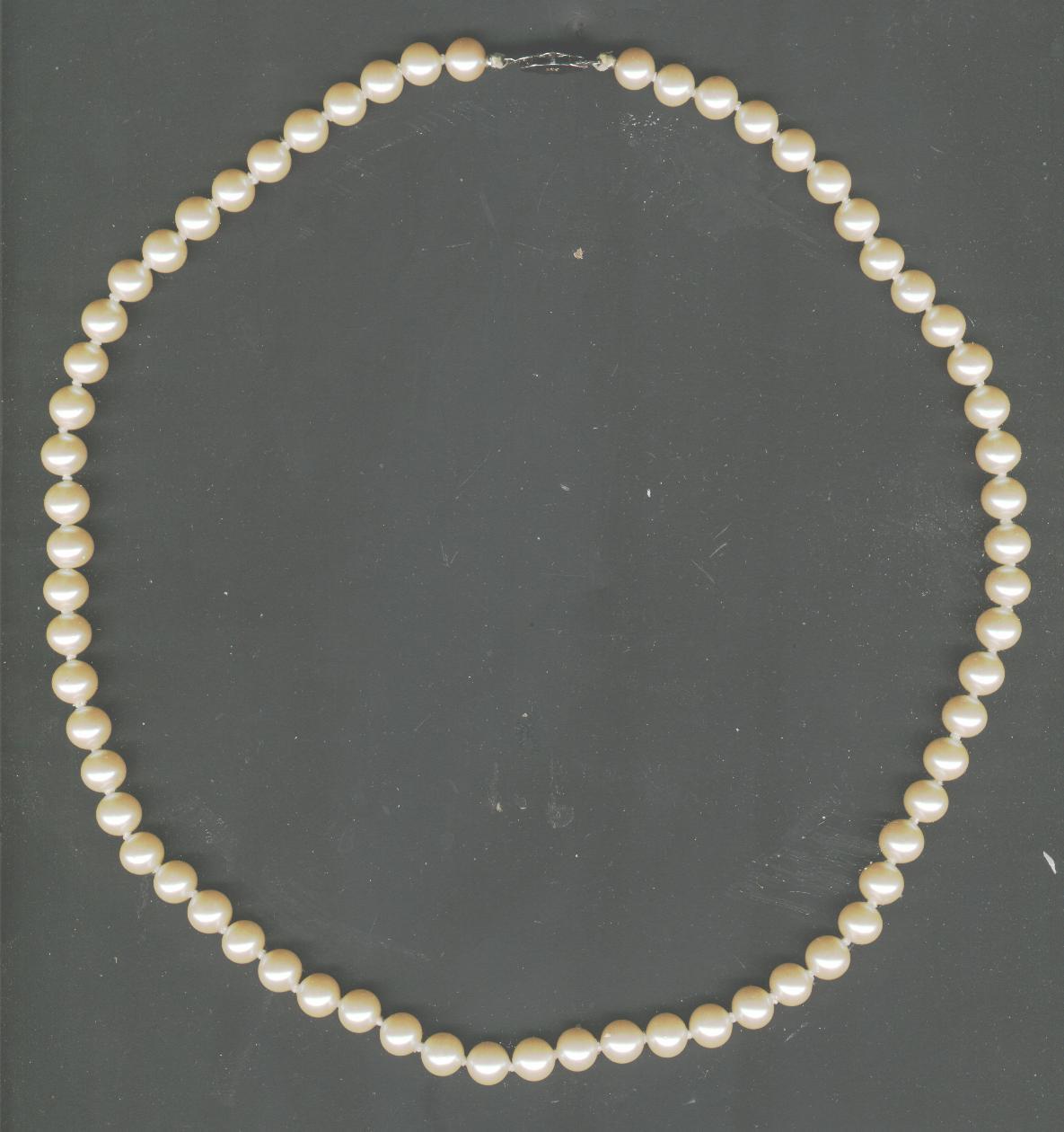 Très Bel Ensemble Collier + Bracelet En Perles De Majorque (coeur D'opaline) - Collane/Catenine