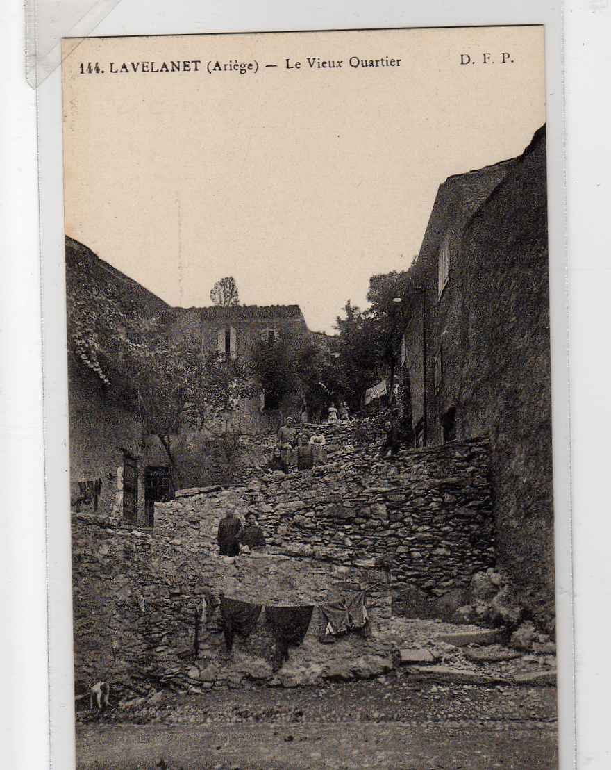 09 LAVELANET Vieux Quartier, Animée, Ed DFP 144, 192? - Lavelanet