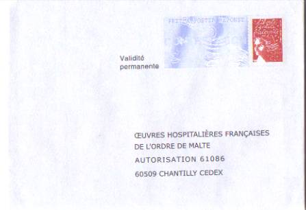 PAP Réponse Oeuvres Hospitalières De L´ordre De Malte - Neuf - N° 0405671 - PAP: Antwort/Luquet