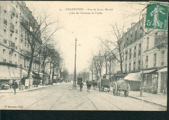 Charenton Rue Saint Mandé Vue Pride De La Rue De L'asile Voyagée - Charenton Le Pont