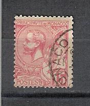 Monaco YT 15 Obl , Prince Albert 1er - Used Stamps