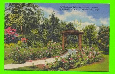 ST PETERSBURG, FL  - ROSE ARBOR IN SUNKEN GARDENS - SUN NEWS CO - - St Petersburg