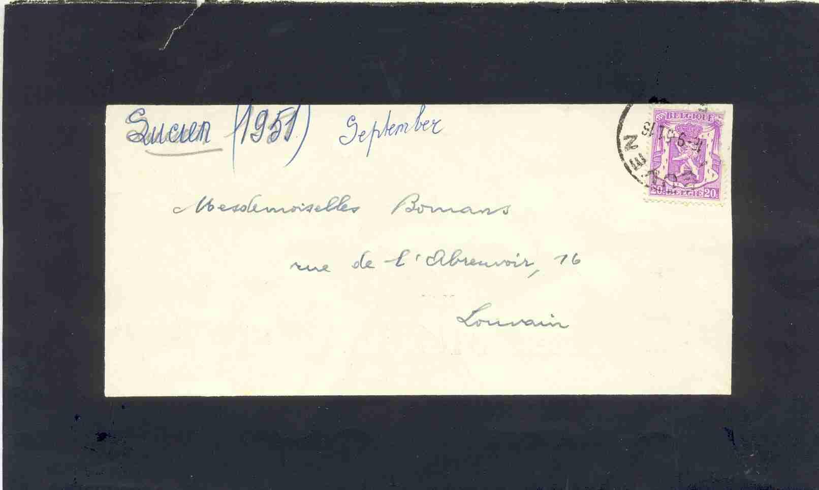 Ocb Nr 422 Op Doodsbrief Zie Scan (d6 - 327) - 1935-1949 Petit Sceau De L'Etat