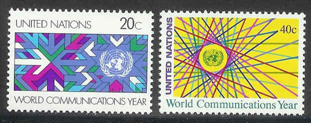 UNO New York 1983 MNH Stamp(s) Communication 415-416 #3925 - Otros & Sin Clasificación