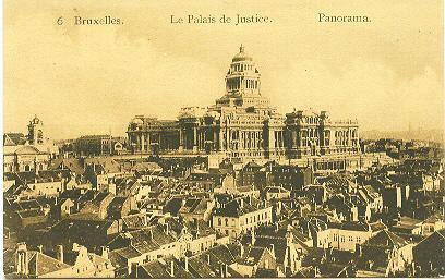 6 Buxelles Le Palais De Justice Panorama - Panoramische Zichten, Meerdere Zichten