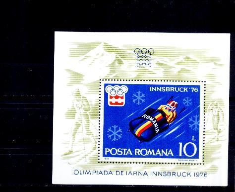 C1254 - Roumanie 1976 - Yv.no. BF 123 Neuf** - Winter 1976: Innsbruck