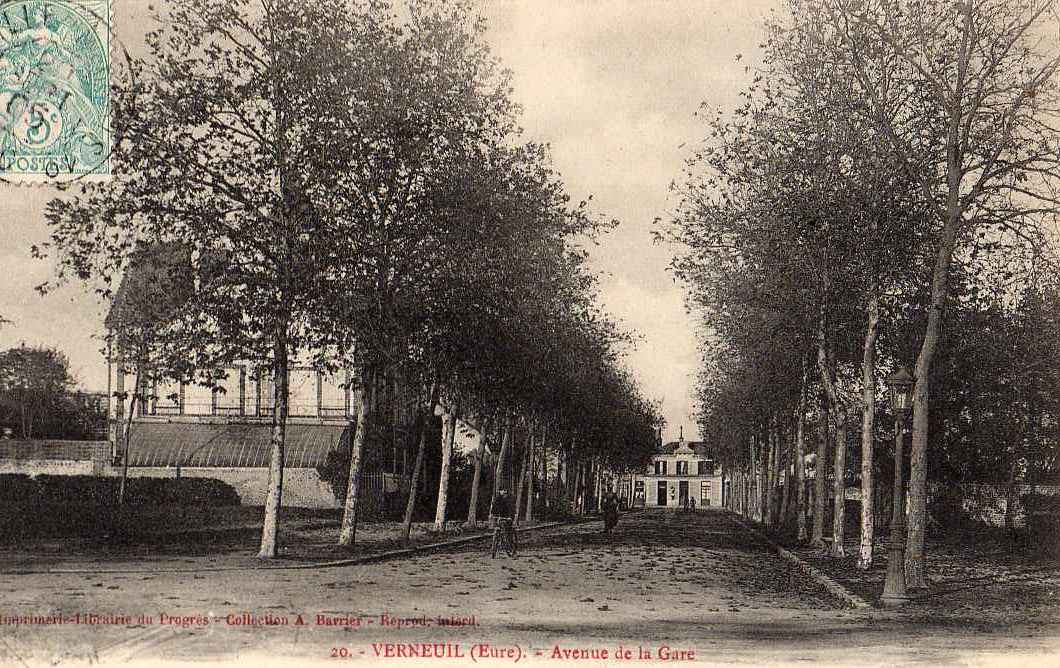 27 VERNEUIL Avenue De La Gare 1905 - Verneuil-sur-Avre