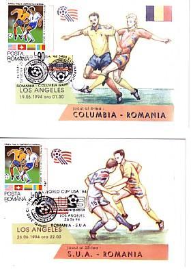 ROMANIA  FOOTBALL W.C.-USA 94  2  Maximum Cards - 1994 – USA