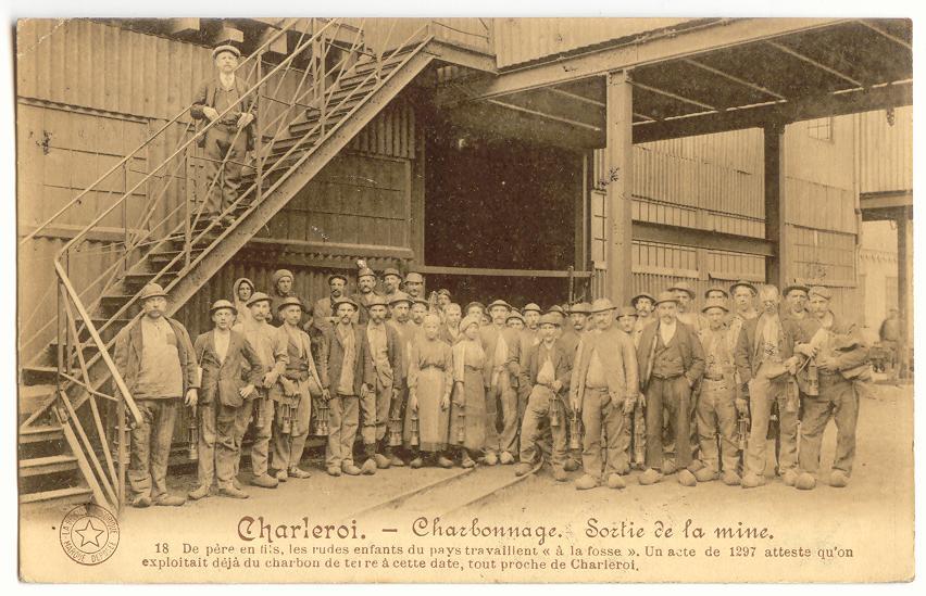 1367 - CHARLEROI - Charbonnage - Sortie De La Mine - Industrie