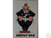 Autocollant L'agent 212 - Neuf - Personnage De Bande Dessinée - Kox Et Cauvin (chez Dupuis) - 1993 - état Impeccable - D - Autocolantes