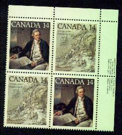 CANADA   Scott # 763-4** MINT NH INSCRIPTION BLOCK (CONDITION AS PER SCAN) CPB-3 - Numeri Di Tavola E Bordi Di Foglio