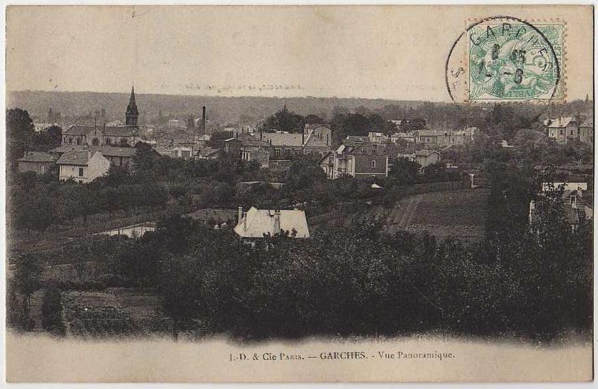 92 GARCHES Vue Générale, Panoramique, Ed JD & Cie, 1906 - Garches