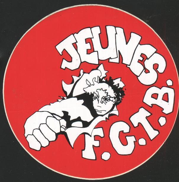 Syndicalisme : Autocollant "Jeunes FGTB" - Autocollants