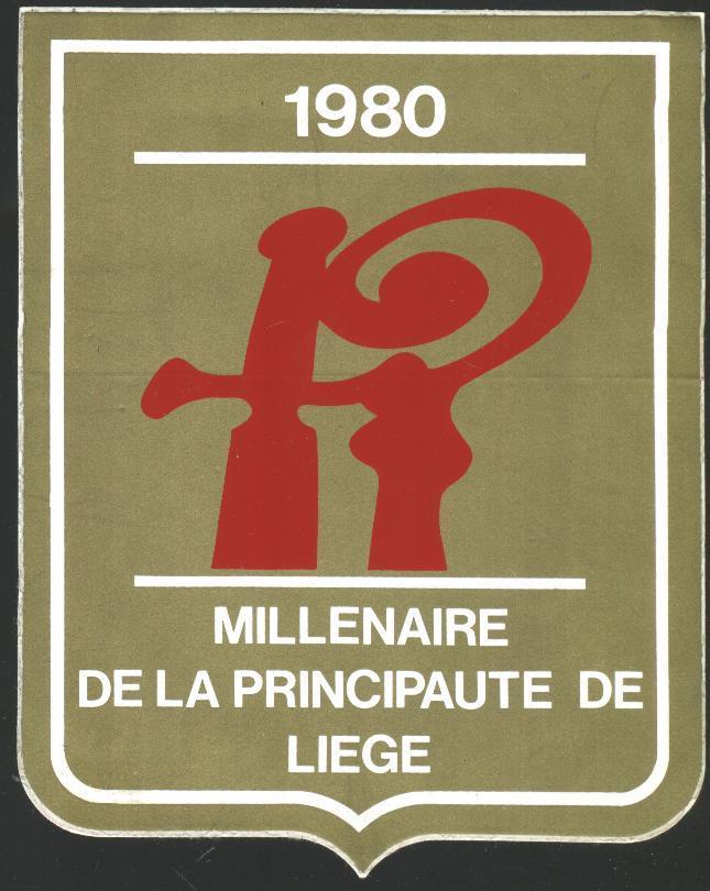 Autocollant Du Millénaire De La Principauté De Liège (1980) - Autocollants