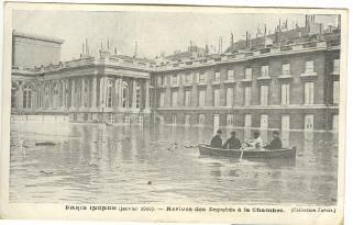 Paris Inondé 1910 - Canot Major - Matelot Amenant Les Députés à La Chambre - Überschwemmungen