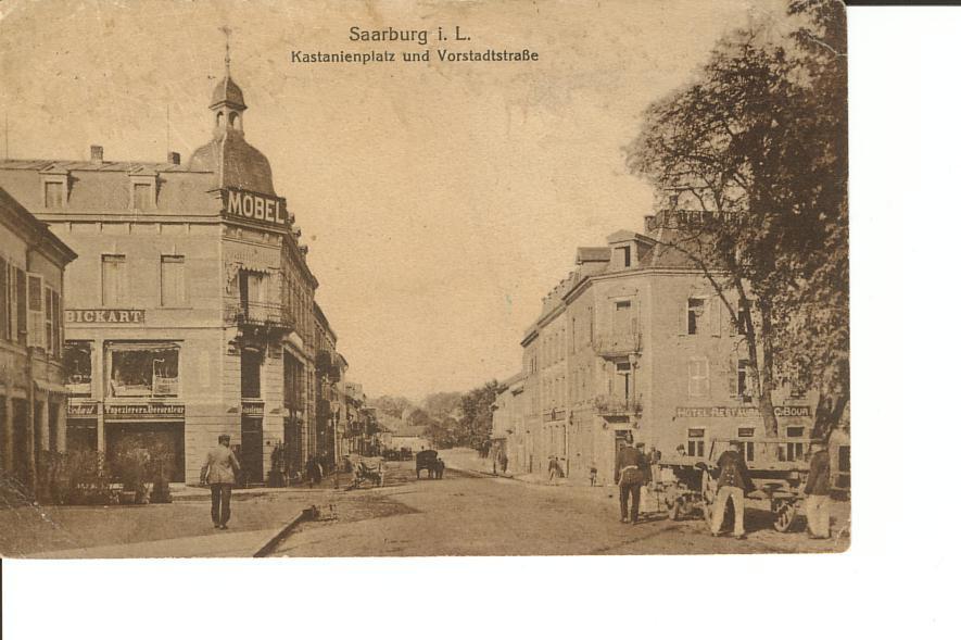 Saarburg Kastanienplatz Und Vorstadtstasse - Sarrebourg