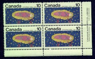 CANADA   Scott # 529 VF MINT NH Lower Right INSCRIPTION BLOCK CPB-17 - Num. Planches & Inscriptions Marge