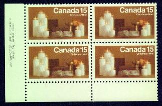 CANADA   Scott # 609 VF MINT NH Lower Left INSCRIPTION BLOCK CPB-21 - Numeri Di Tavola E Bordi Di Foglio