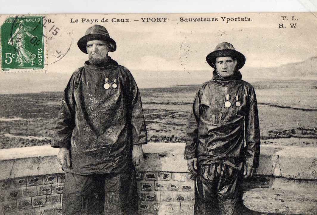 76 YPORT Types, Sauveteurs Yportais, Ed TL, Pays De Caux, 1909 - Yport