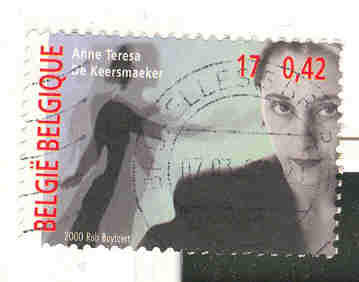 Belgique Oblitéré 2000 N°2957 Anne Teresa De Keersmaeker Art (tour Du 20e Siècle En 80 Timbres) - Andere & Zonder Classificatie