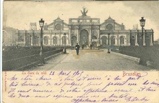 Brussel 1905 - La Gare Du Midi 1905 - Cercanías, Ferrocarril