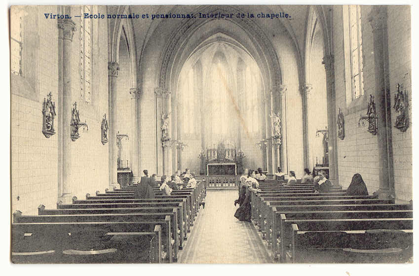 3125 - VIRTON - Ecole Normale Et Pensionnat. Intérieur De La Chapelle - Virton