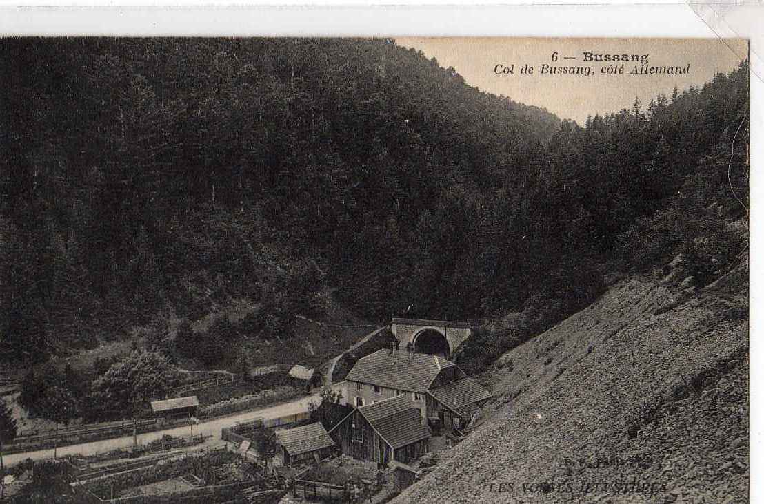 88 BUSSANG Col De Bussang, Tunnel, Coté Allemand, Frontière, Ed BF 6, Vosges Illustrées, 191? - Col De Bussang