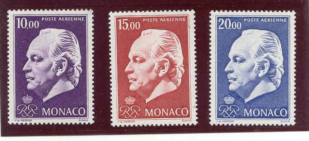 Monaco PA 97 A 99** Effigie Du Prince - Poste Aérienne