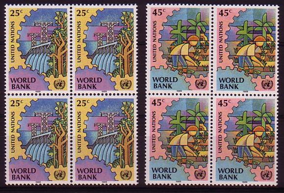 NATIONS UNIS - Bureau De NEW YORK - 539/540** (bloc De 4) Cote 11,60 Euros Depart à 10% - Unused Stamps