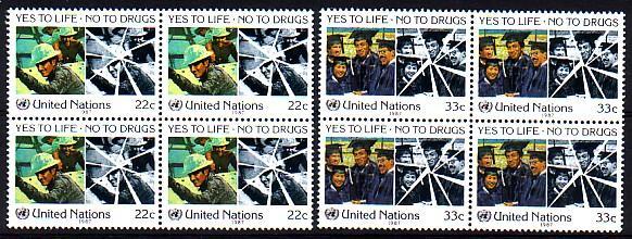 NATIONS UNIS - Bureau De NEW YORK - 490/491**(bloc De 4) Cote 10,80 Euros Depart à 10% - Unused Stamps