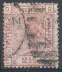 Lot N°3362  GRANDE BRETAGNE, N°56, Planche 14, Trés Bien - Used Stamps