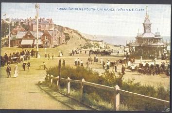 Animated Street Scene, Entrance To Pier, Bournemouth, U.K. - Bournemouth (depuis 1972)