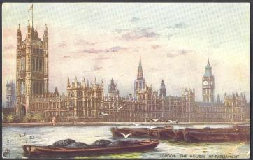 Tuck: The Houses Of Parliament, London, U.K. - Houses Of Parliament