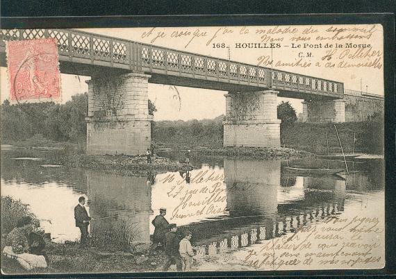 Houilles Le Pont De La Morue Pêcheurs - Houilles