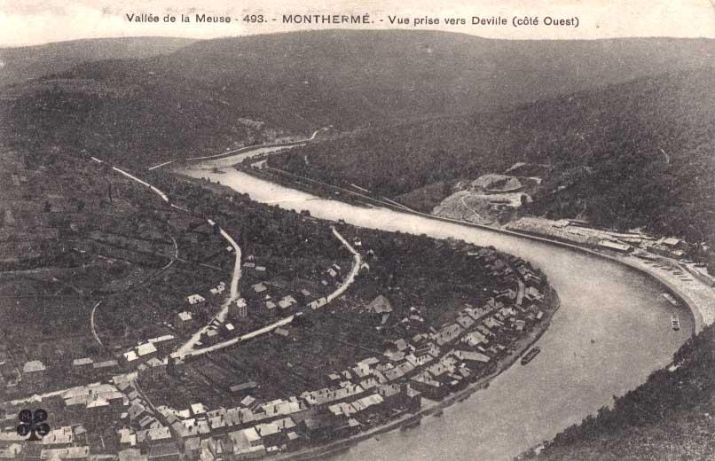 CPA Monthermé (08, Ardennes) Vue Prise Vers Deville (ouest) - Montherme