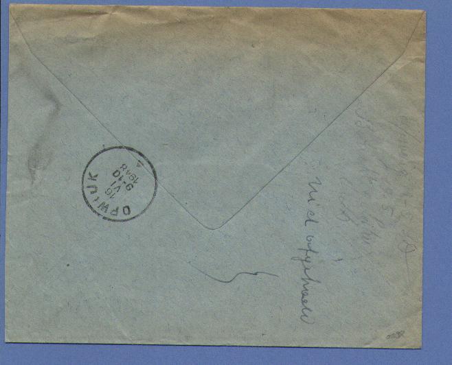 724T Op Aangetekende Brief Van St-GILLIS Op 15/5/1948 Naar OPWIJK , Niet Afgehaald / Retour.... - 1946 -10%