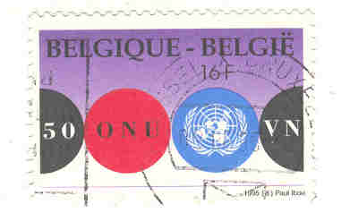 Belgique Oblitéré 1995 N°2601 Cinquantenaire De L'ONU - ONU