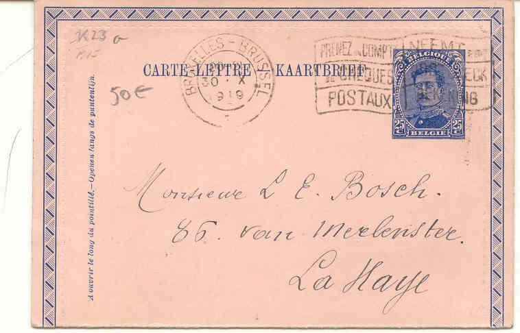 K 23a - Cartes-lettres