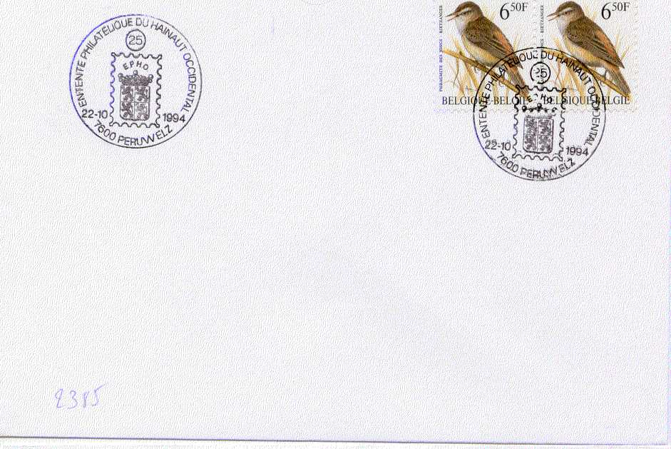 2385 Lettre Belge FDC - Andere & Zonder Classificatie