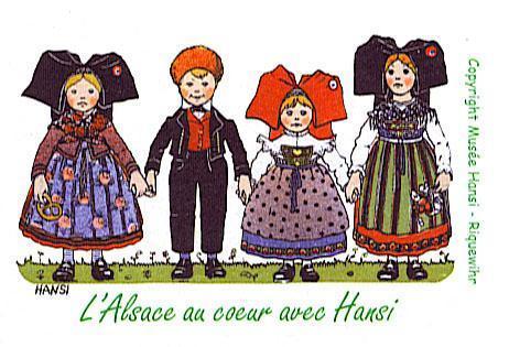 France : PAP Alsace Avec Hansi (67) Illustré Alsacien En Costume Hansi... Superbe ! - Cómics