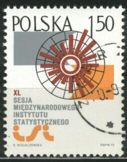 Poland, Mi. No. 2396, De Pologne, 1975, 40. Réunion De L´institut International Pour Statistique (ISI) - Other & Unclassified