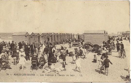 MALO-LES-BAINS - Les Cabines à L´heure Du Bain - Belle Animation - Malo Les Bains