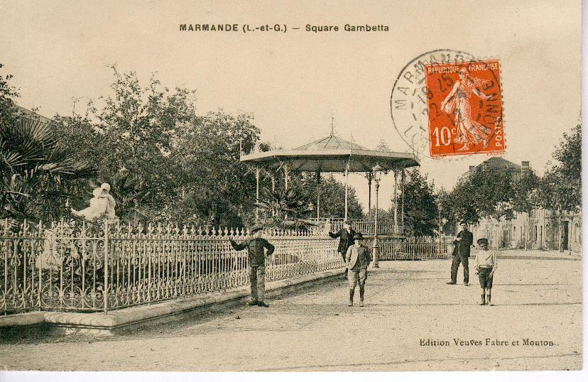 47 - MARMANDE. Square Gambetta. - Marmande