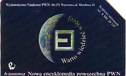 POLOGNE PLANETE TERRE Earth Planet SUPERBE CARTE 50U - Espacio