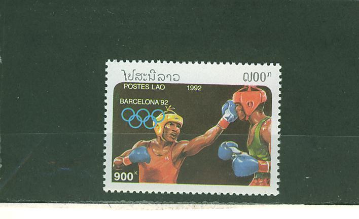 N0251 Boxe 1031 Laos 1992 Neuf ** Jeux Olympiques De Barcelone - Boxing