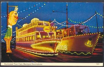 IlluminatedTram Cars - Blackpool Illuminations, U.K. - Blackpool